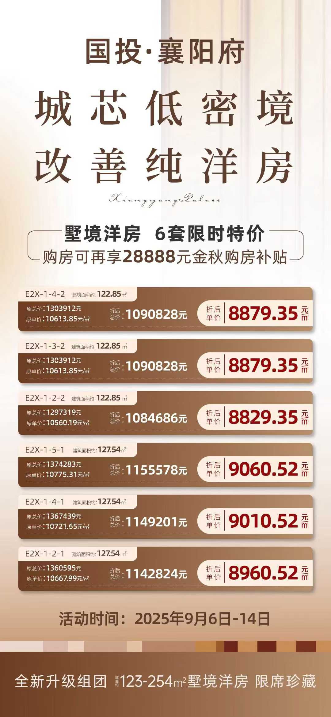 国投•襄阳府    钜惠风暴    6套特价房