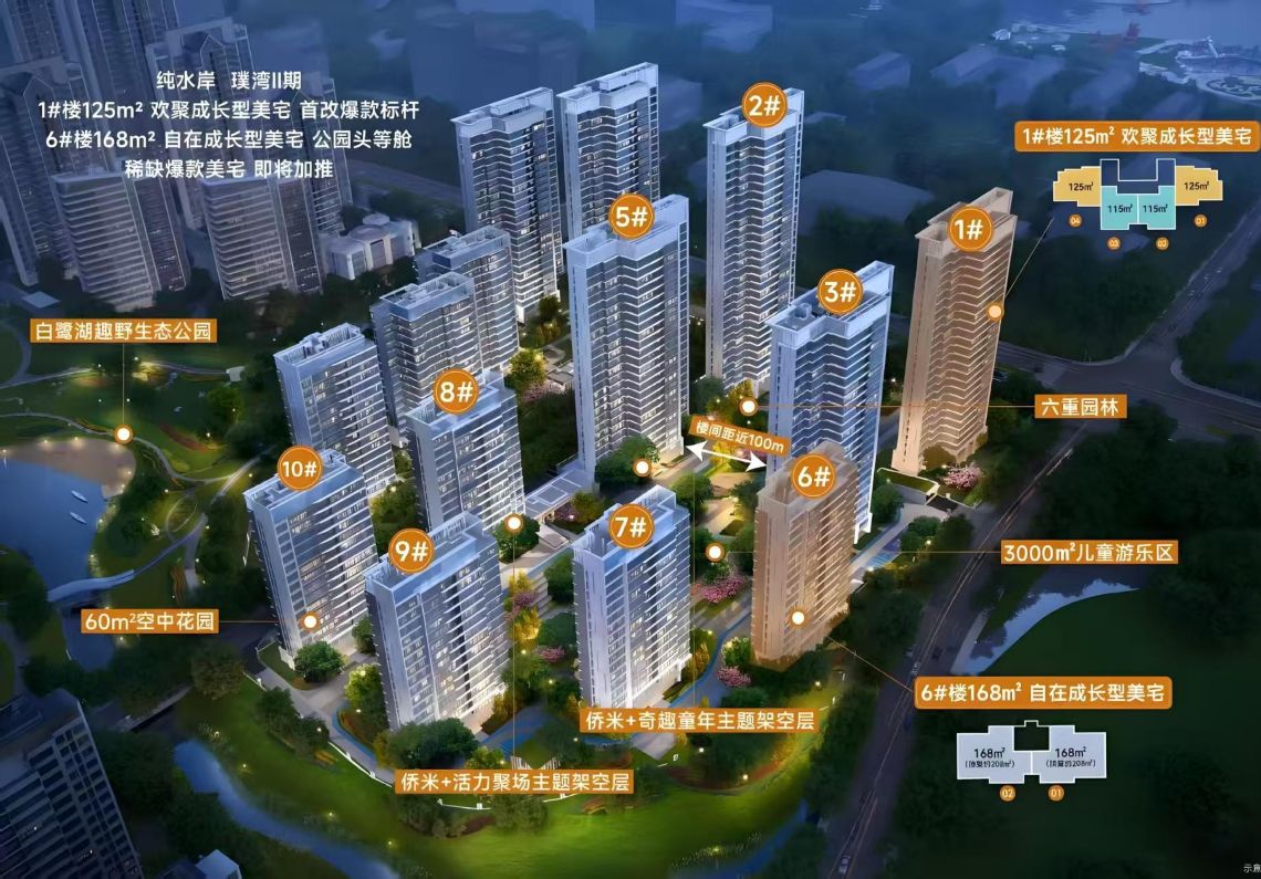 华侨城·纯水岸（天鹅堡）楼栋信息